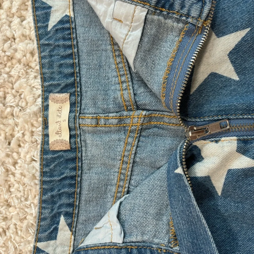 Jean zipper front mini skirt - Picture 3 of 5